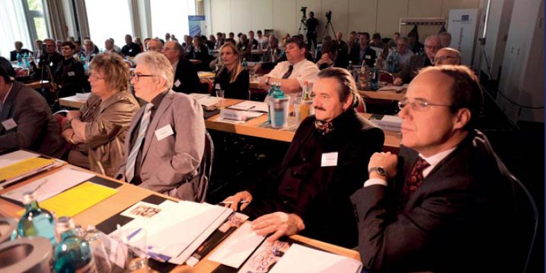 Begeisterte Teilnehmer in Frankfurt